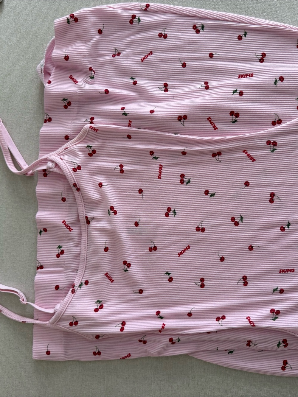 Skims Long Jersey Dress - Cherry Print